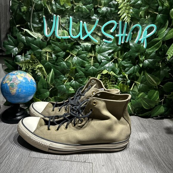 Converse Mens Chuck Taylor All Star High Top Jute Leather Brown Sz  11 153809C